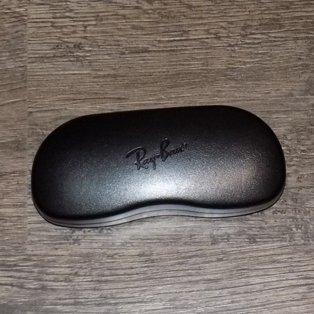 Ray-Ban Sunglasses Case Unisex OS Black Excellent Hard‎ Shell With Cloth